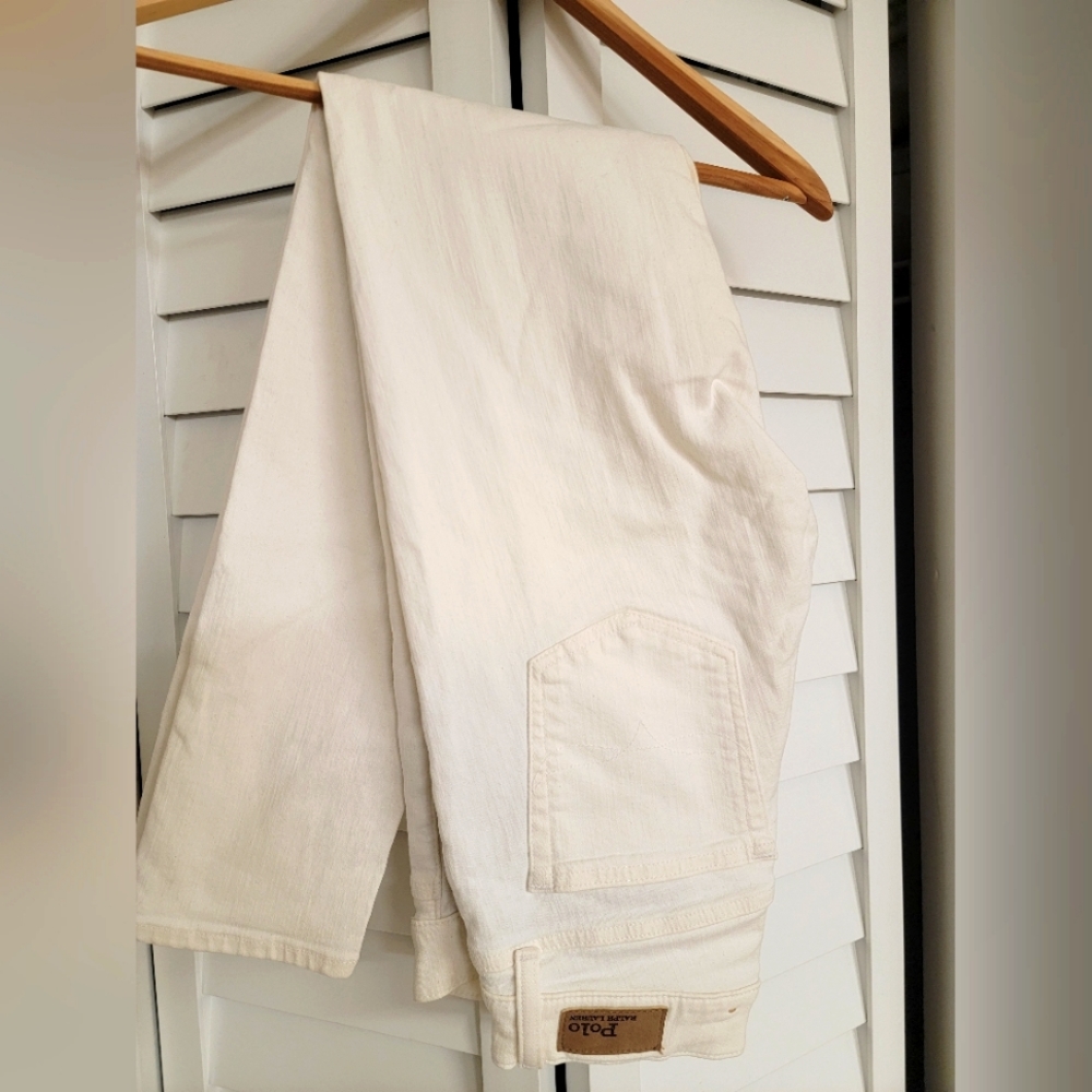 Polo by Ralph Lauren  Off white/white jean Thompkins Skinny 27